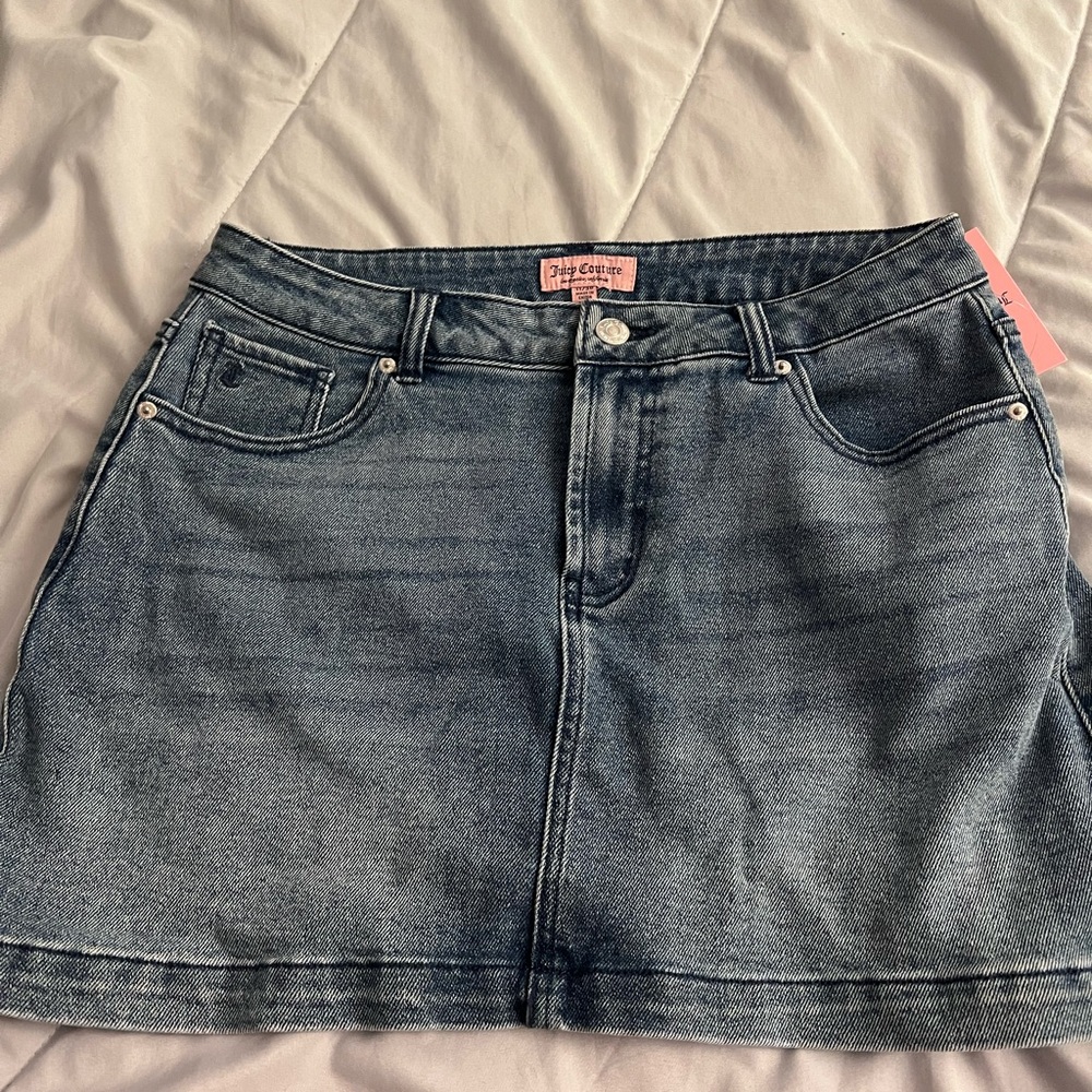 Juicy Couture Blue A-Line Mini Skirt for Casual Wear